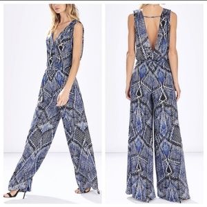 Parker | Wilcott Print Silk Jumpsuit in size M
